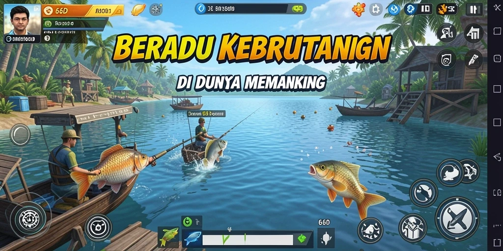 Tangkapan ikan yang fantastis dalam gameplay 66D.