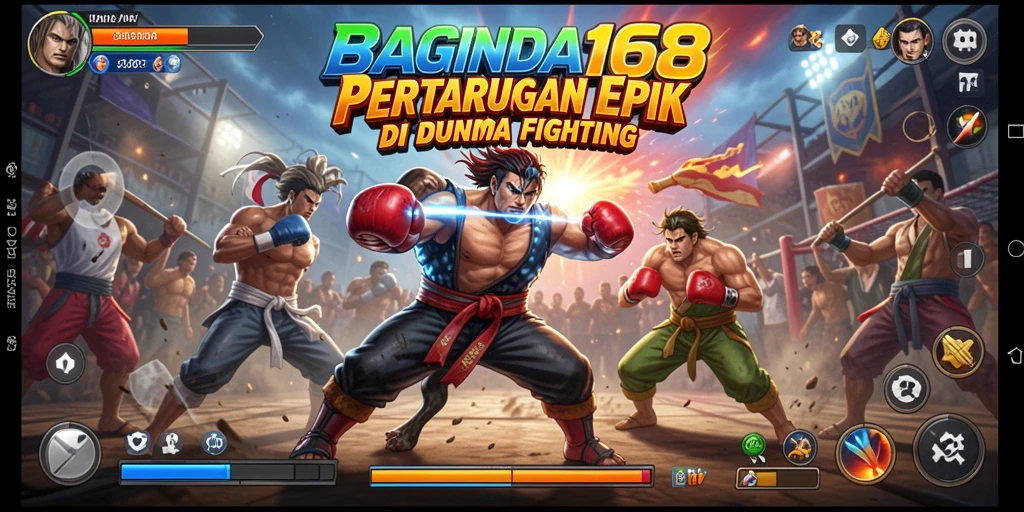 Gameplay intens BAGINDA168 menampilkan pertarungan yang mendebarkan.