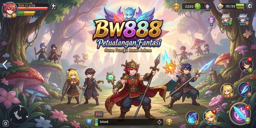Tampilan menarik dari gameplay BW888 menunjukkan aksi seru dalam dunia Anime.