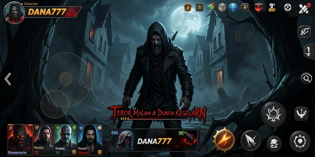 Gameplay DANA777 dengan suasana horor yang mencekam.