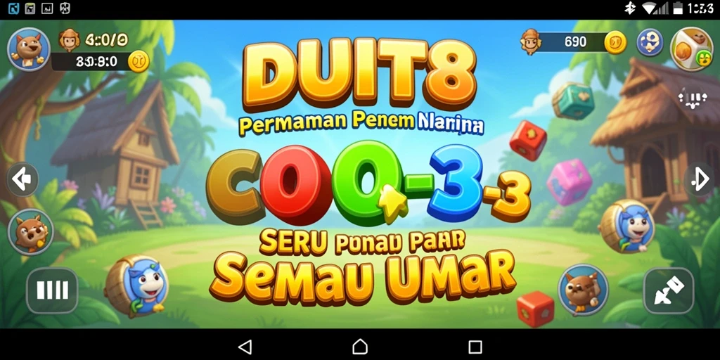 Tampilan gameplay <strong>DUIT8</strong> yang menantang dan penuh warna.