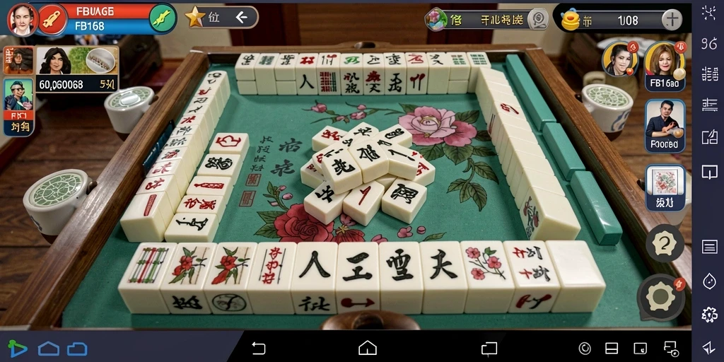 Tampilan gameplay FB168 yang seru dan menantang dalam permainan Mahjong.