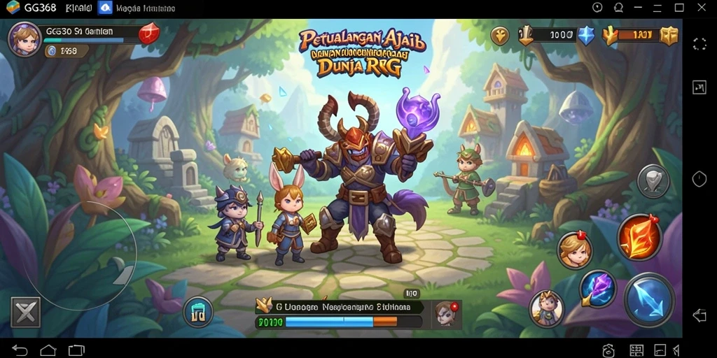 Gameplay seru dari GG368 yang menghadirkan pertempuran RPG mendebarkan.