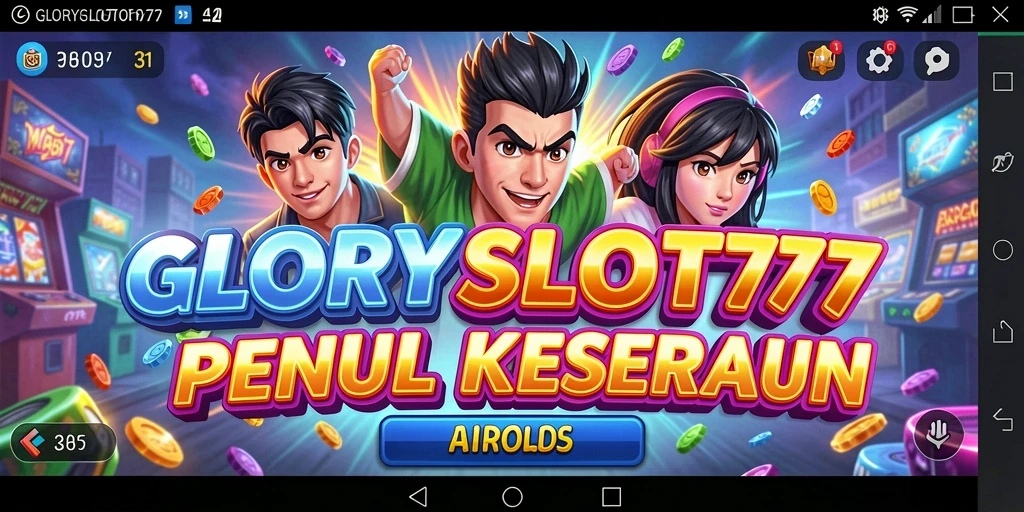 Tampilan utama gameplay GLORYSLOT777 yang menampilkan aksi seru dan grafis menarik.