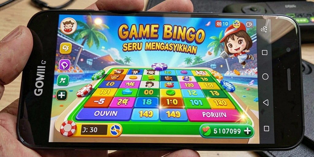 Screenshot gameplay GOWIN menampilkan suasana seru dan interaktif Bingo.