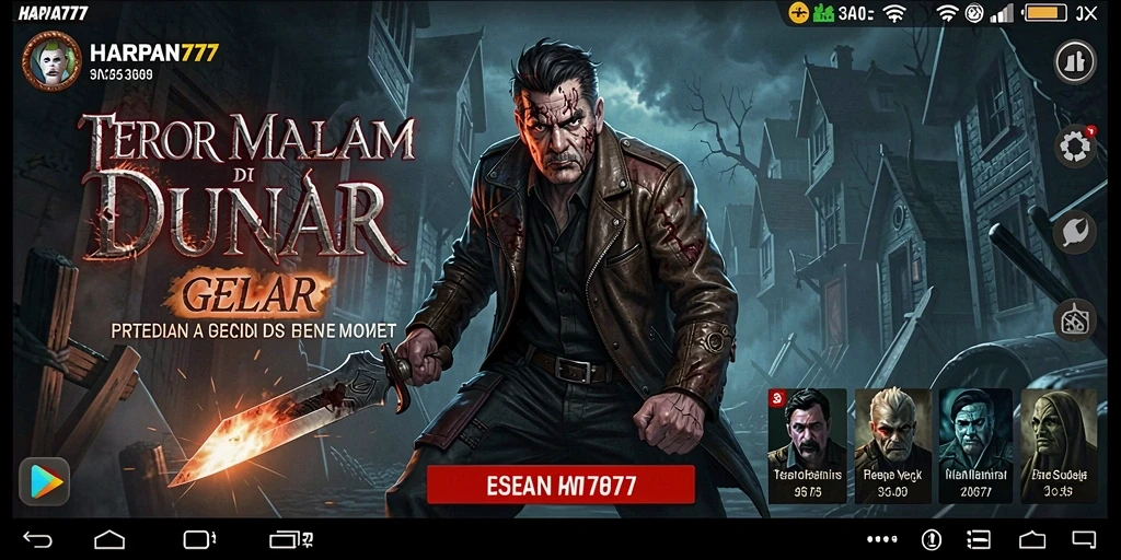 Gameplay menakutkan di HARAPAN777 dengan atmosfer mencekam.