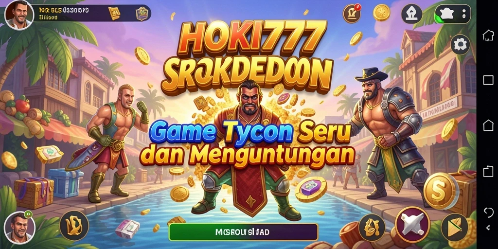 Tampilan gameplay HOKI777 dengan manajemen Tycoon yang menarik.