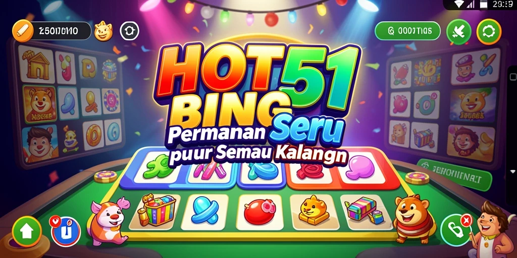 Tampilan gameplay seru dalam permainan Bingo HOT51.