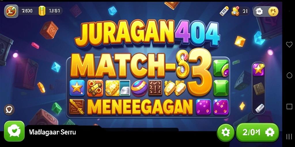 Tampilan memukau dari gameplay JURAGAN404 yang penuh warna dan tantangan.