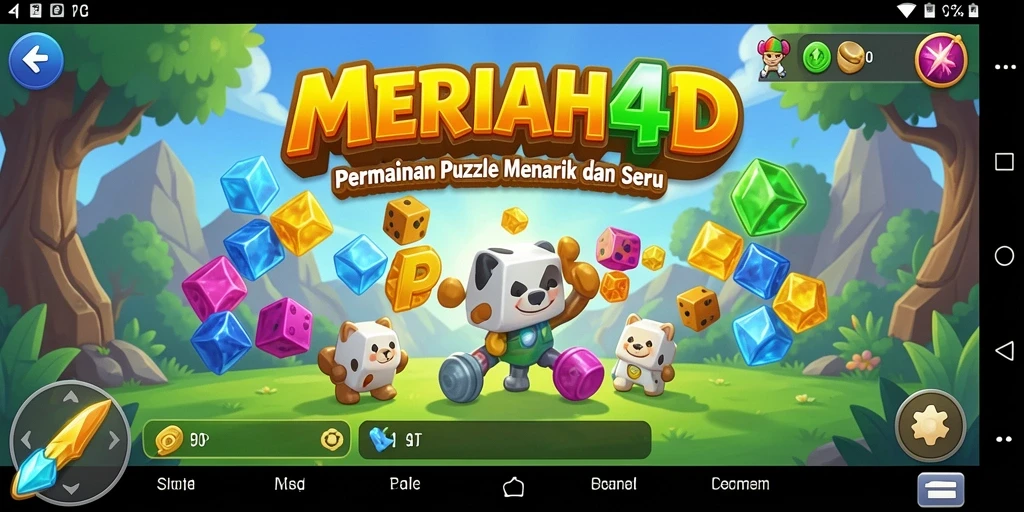 Tampilan gameplay MERIAH4D dengan teka-teki yang menantang.