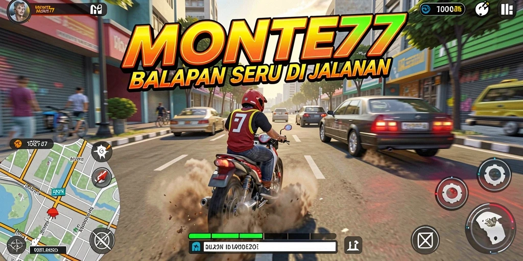 Gameplay <strong>MONTE77</strong> yang menegangkan dengan aksi balapan penuh kecepatan.
