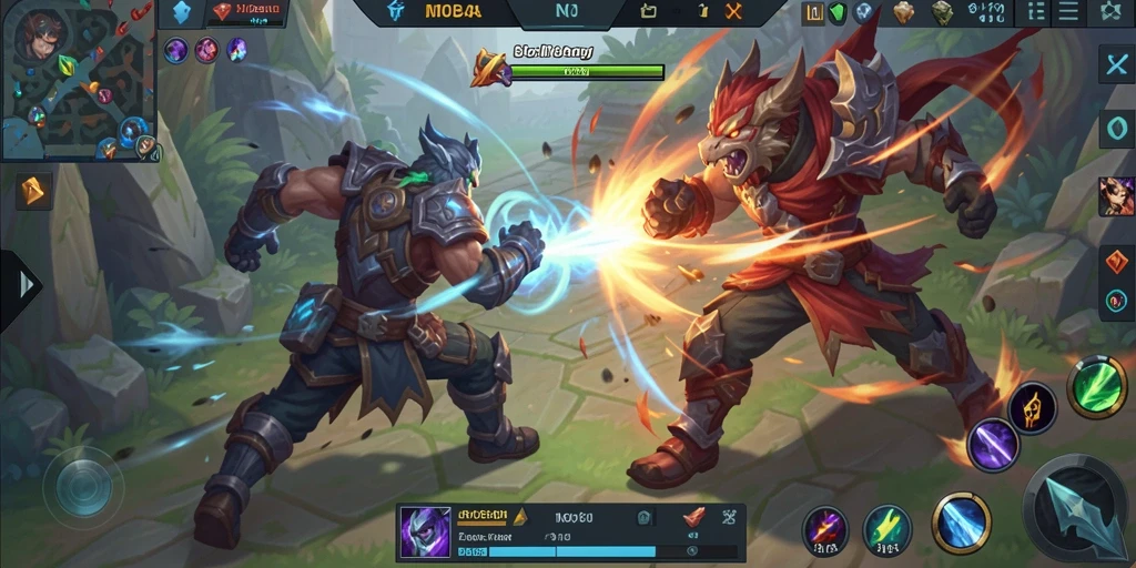 Tampilan gameplay seru di dunia MOBA N06.