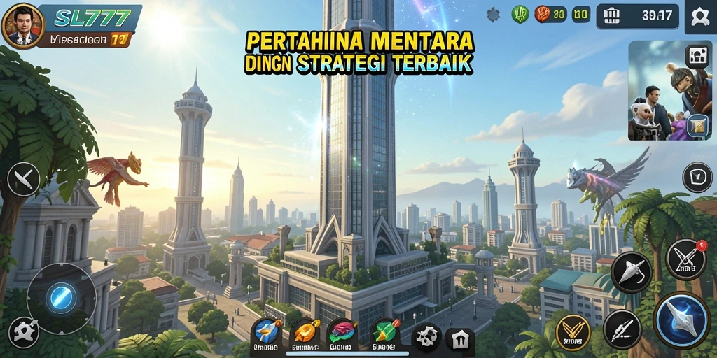 Screenshot SL777 menampilkan aksi strategis dari permainan Tower Defense.