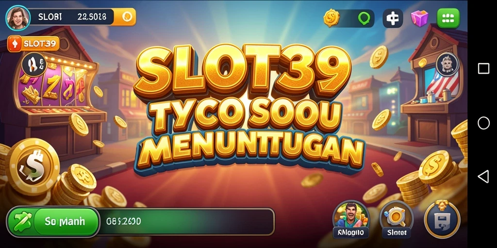 Screenshot gameplay SLOT39 yang menampilkan strategi dalam membangun kerajaan bisnis.