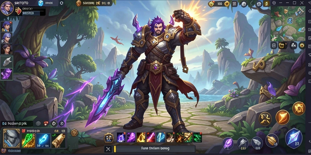 Gameplay SRITOTO menampilkan petualangan seru di dunia MMORPG.