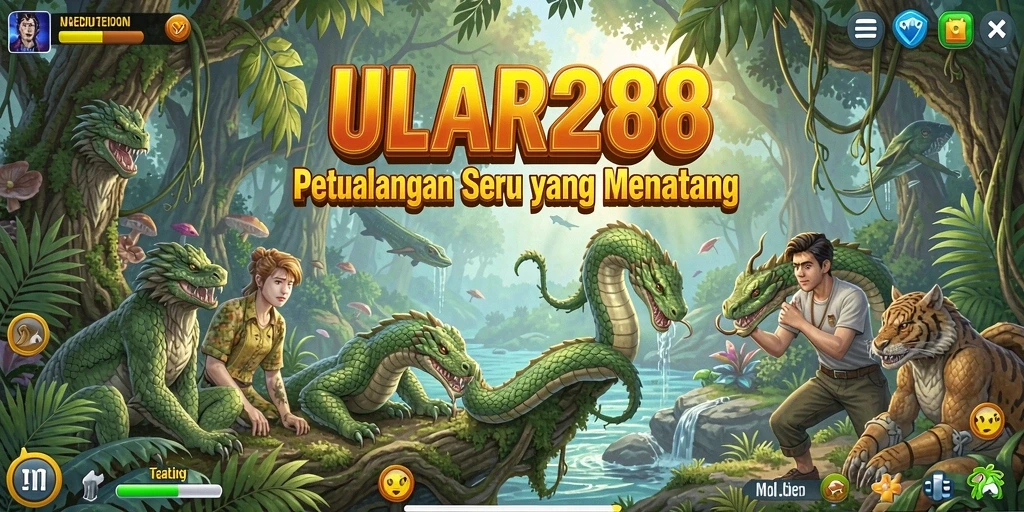 Tampilan gameplay ULAR288 dengan suasana petualangan yang seru.