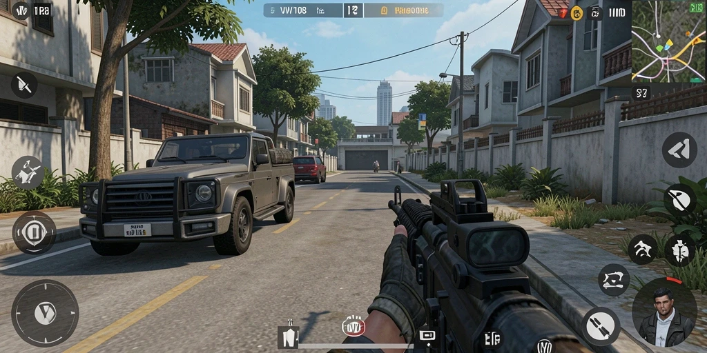 Gameplay seru di VW108 menampilkan pertempuran TPS yang mendebarkan.